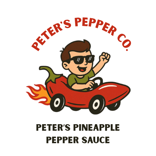 Peter's Pineapple Hot Sauce label